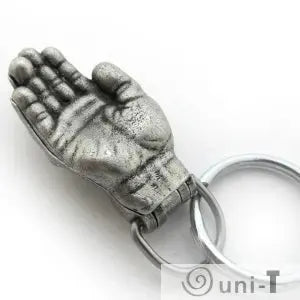 Human Hand Keychains - Anatomical Hand Keychain in closed palm form with keyring, compact and realistic design for anatomy enthusiasts.