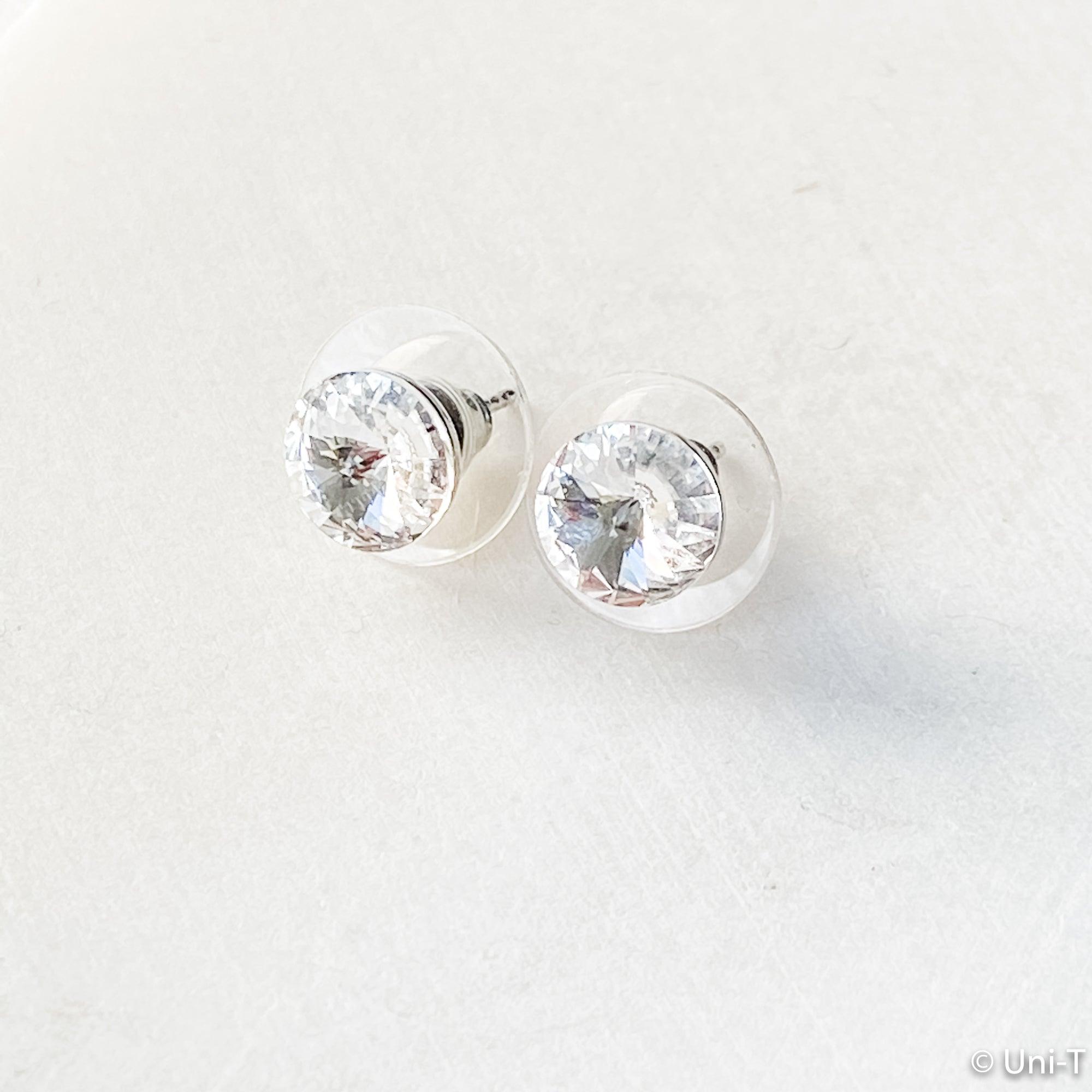 Swarovski Crystal Stud Earrings - Assorted Colors Uni-T Earrings