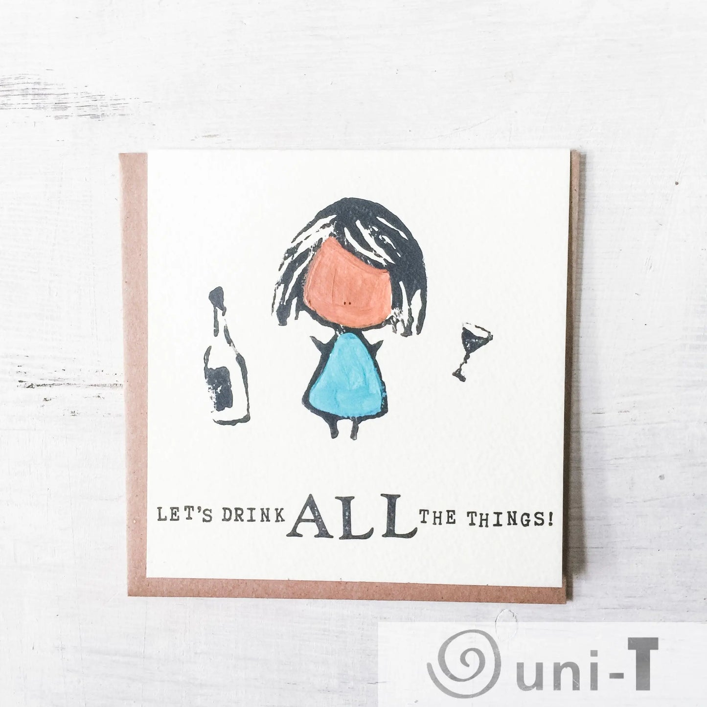 Let's Drink All The Things Card Janine Kwoh
