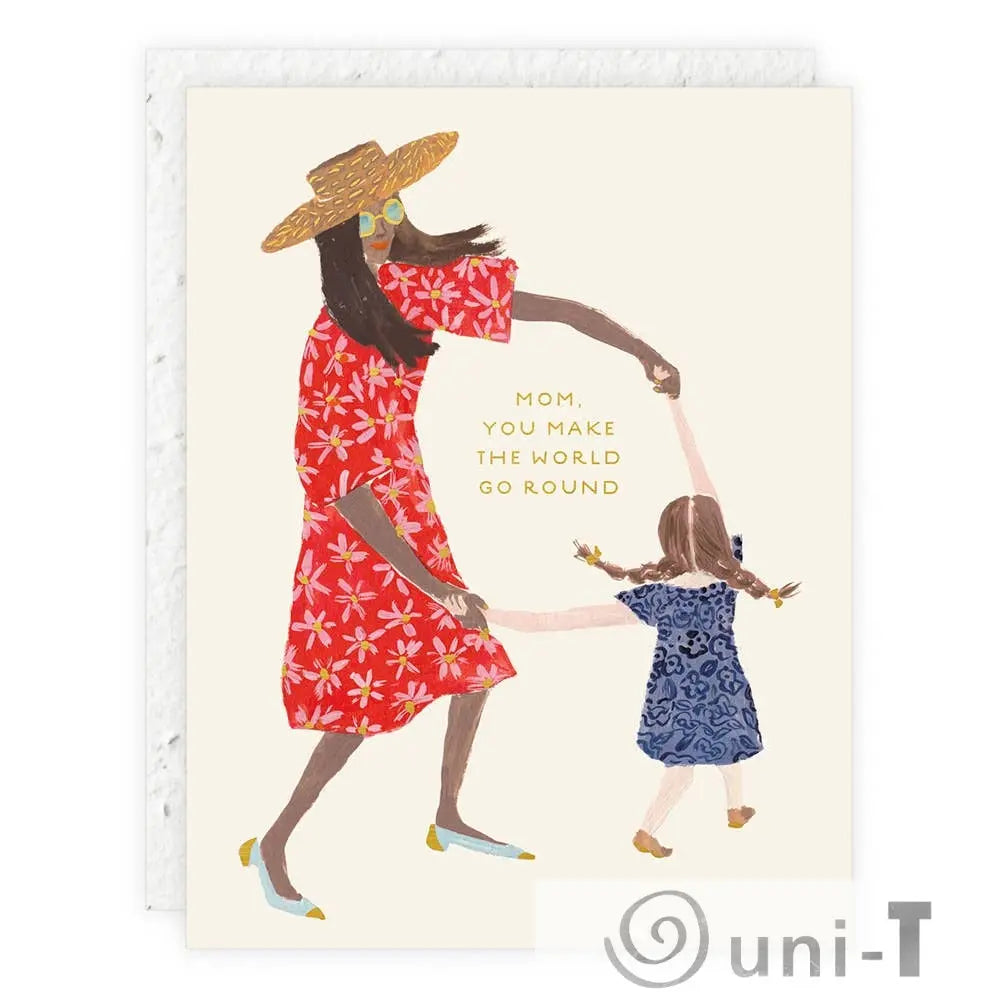 Mom and Daughter - Mother's Day Card Seedlings
