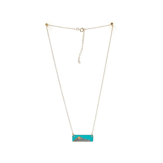 Necklace - Waves Teal Treeline and Tide