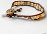 Single Woven Bracelet with Citrine, Jasper and Hematite Beads Uni-T Bracelets