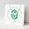 Carded Gemstone on 18&quot; Silk Necklaces Uni-T Necklace