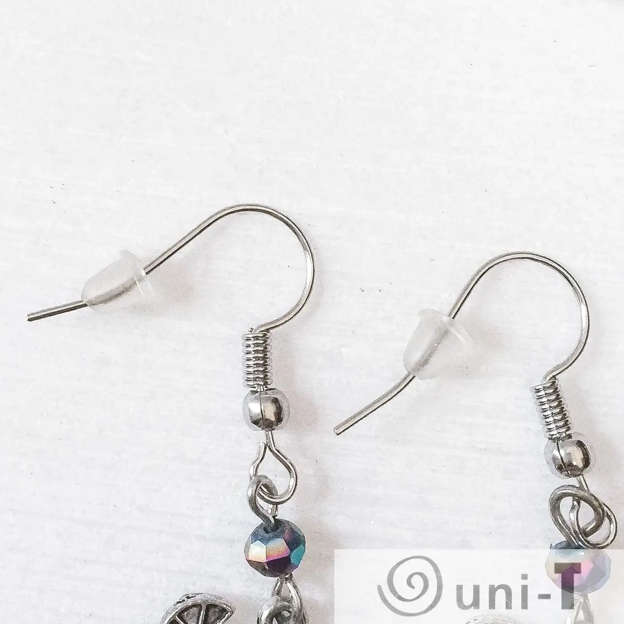 Pink Guitar Pick Earrings with Music Notes Shana Cohen