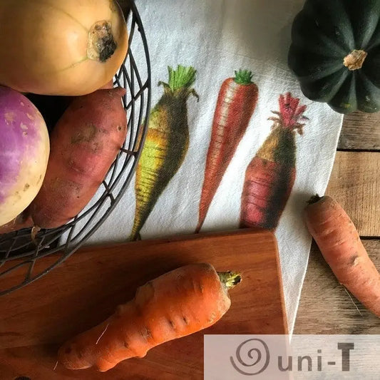 Root Vegetable Flour Sack Towels Ityng Deng