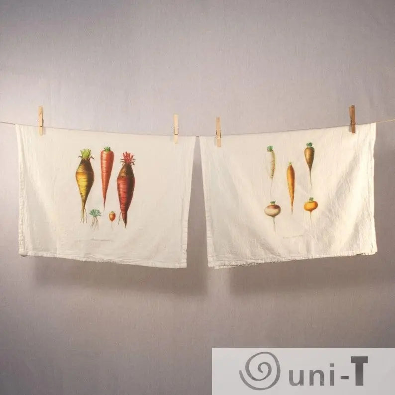 Root Vegetable Flour Sack Towels Ityng Deng
