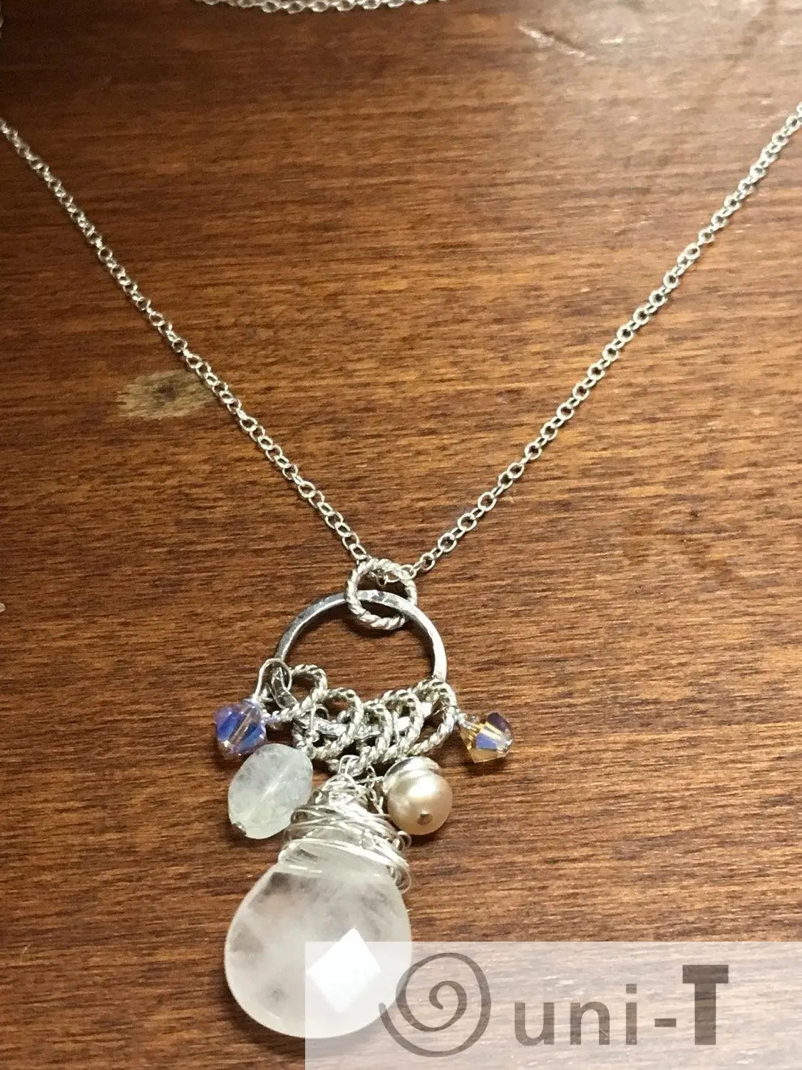 Rose Quartz Charm Necklace Janine Gerade