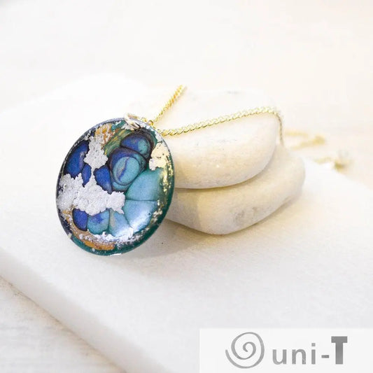 Round Enamel Necklace Sandrine Colson