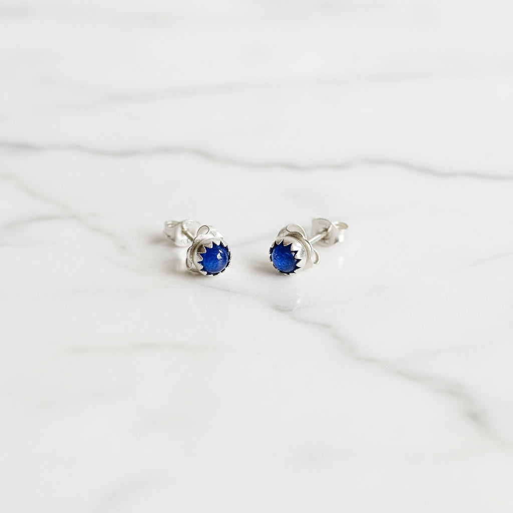 Sapphire Stud Earrings, Birthday Gemstone - September Janine Gerade