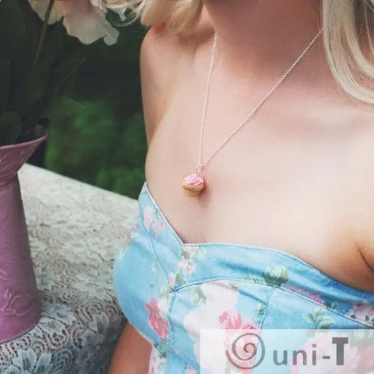 Scented Birthday Cupcake Necklace THJ