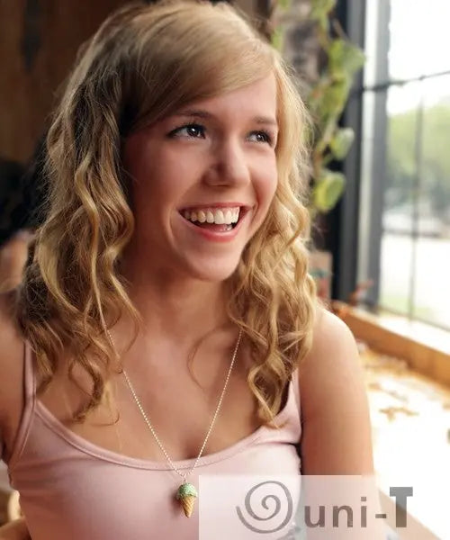 Scented Mint Chocolate Chip Ice-Cream Necklace THJ