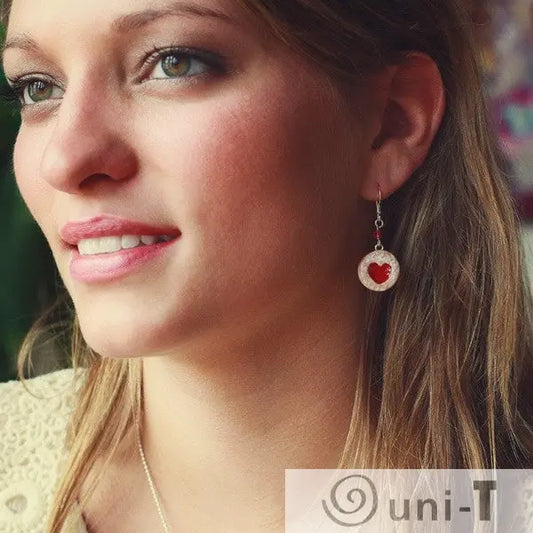 Scented Shortcake Heart Cookie Earrings THJ