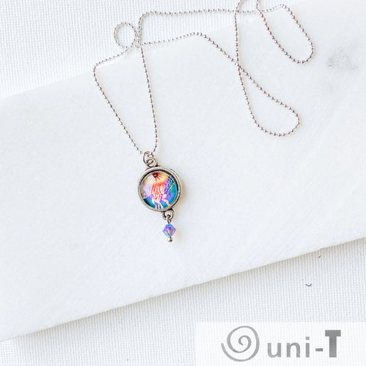 Sea Creature Glass Dome Necklace Kathy James