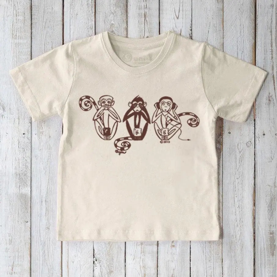 See No Evil, Hear No Evil, Speak No Evil - Grab & Go for Kids Uni-T