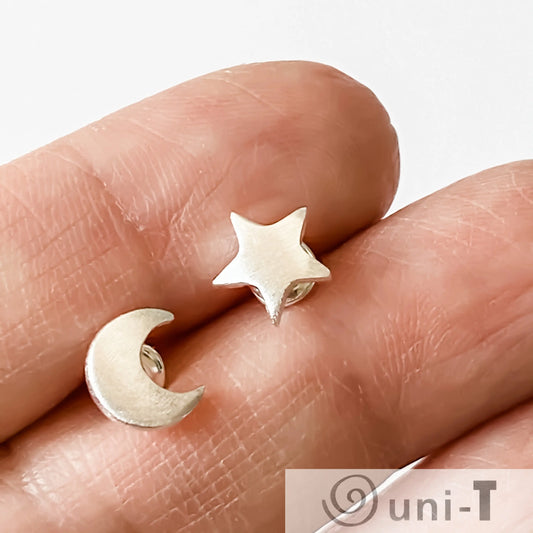 The Moon and The Star Stud Earrings Lisa Trachtman