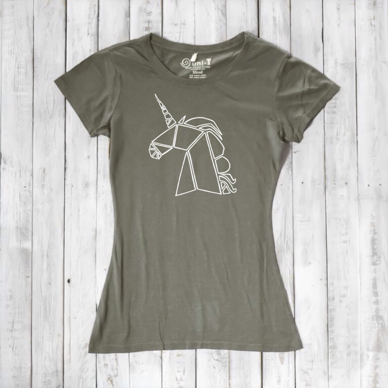 Unicorn T shirt, Women's T-shirt, Bamboo Tee, Organic Cotton Shirt 
