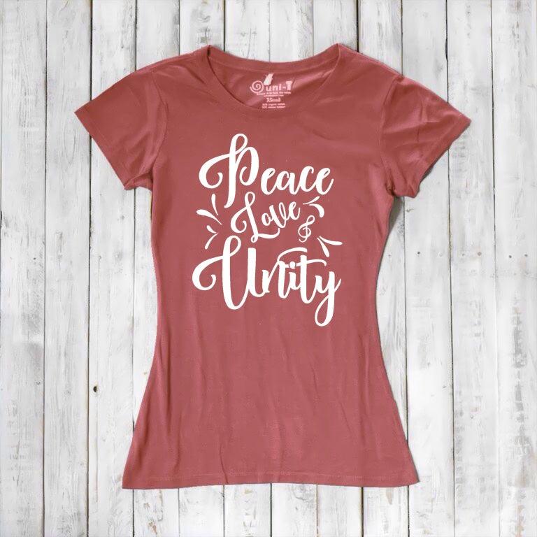 Peace, Love & Unity T-shirt for Women