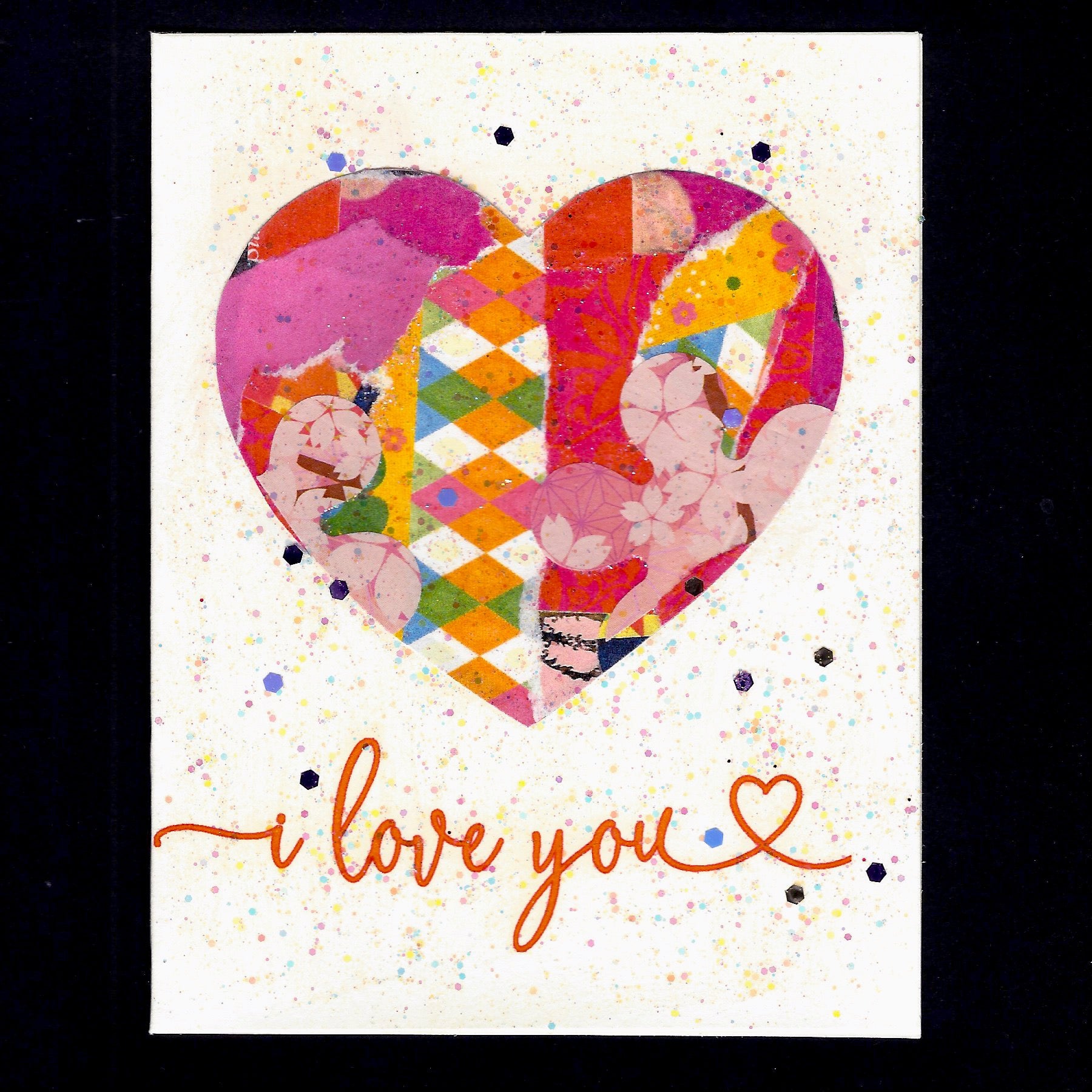 I love you ... heart card Virginia Fitzgerald