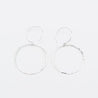 Sterling Silver Minimalist Earrings | Thin Silver Hoop Earrings Uni-T
