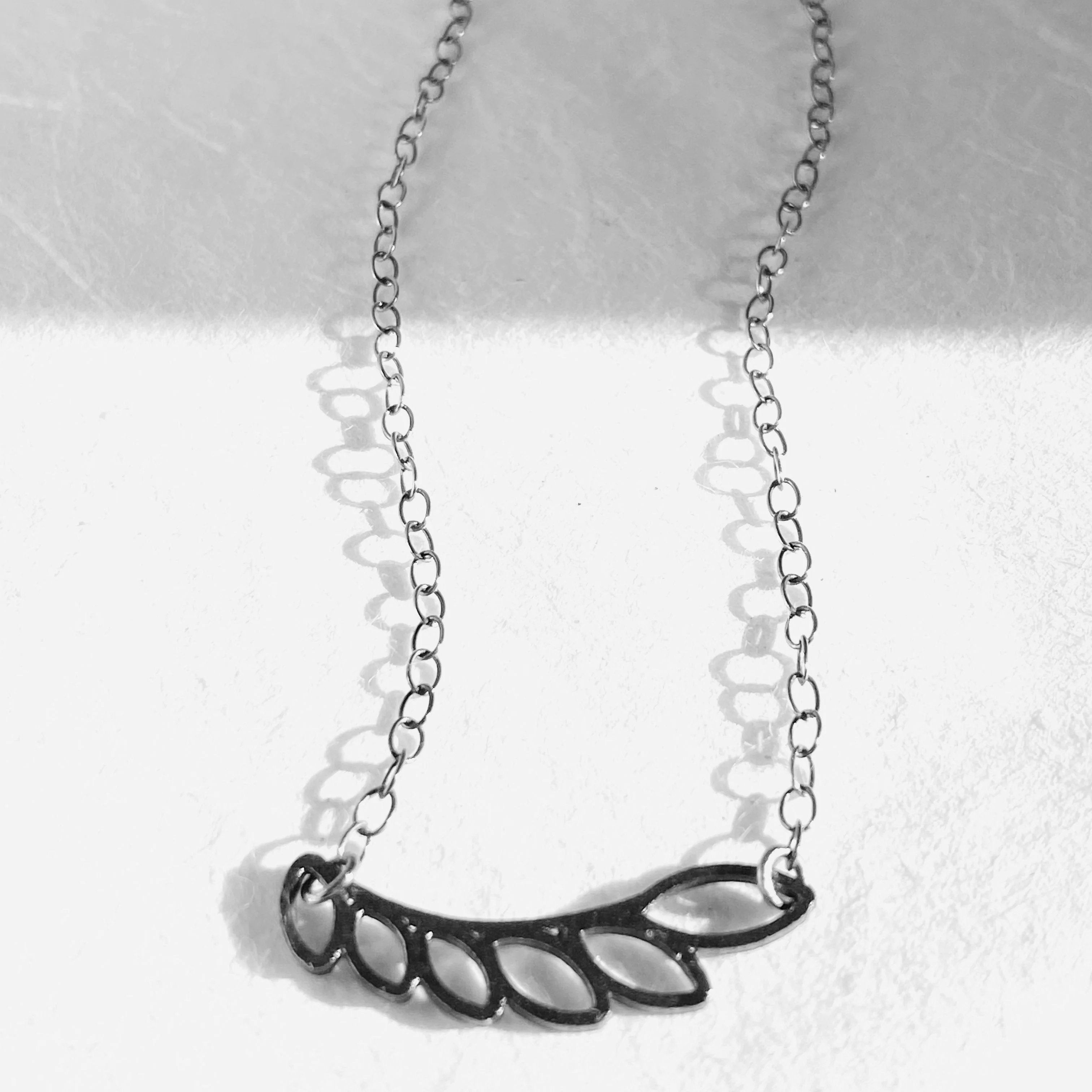 Angel Wing Necklace, Sipver Modern Necklace, Bar Necklace Janine Gerade