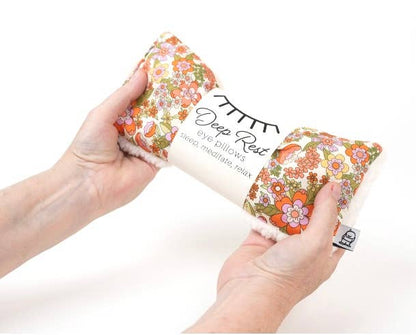 Deep Rest eye pillow held in hands
