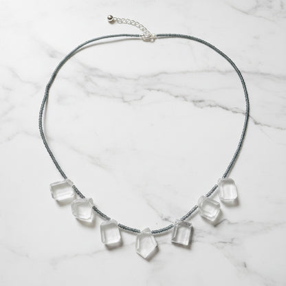 Geometric Gemstone Necklace/ Ice Necklace-Uni-T Janine Gerade