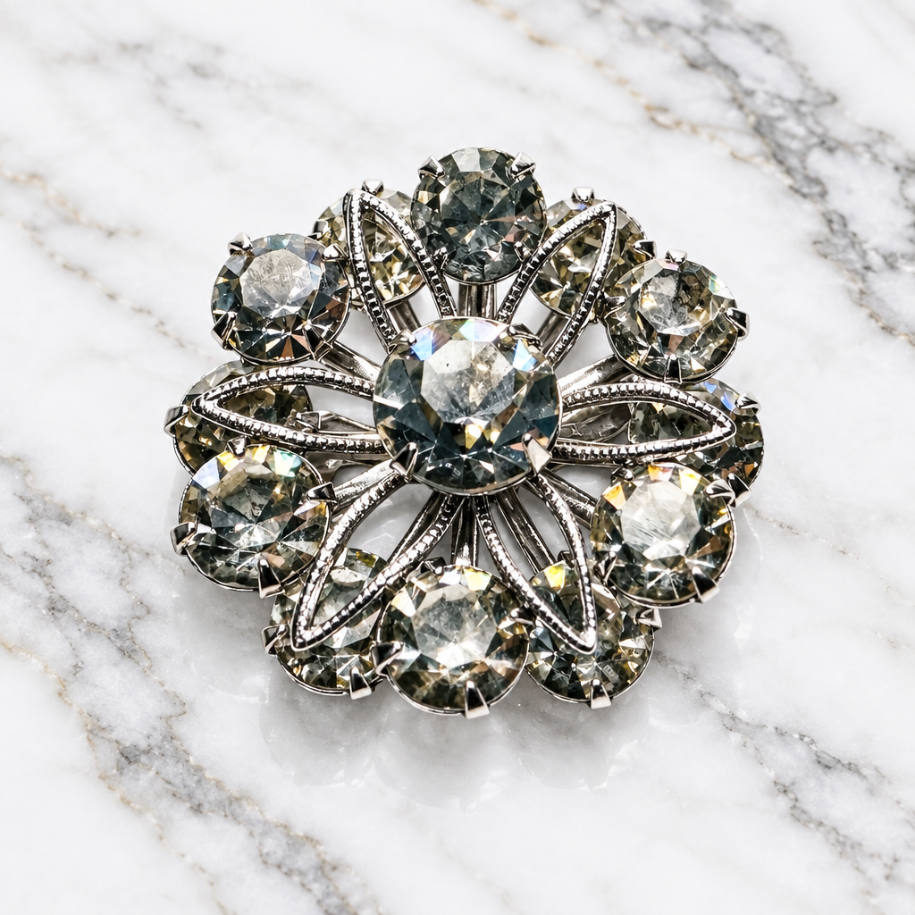 Crystal Brooch