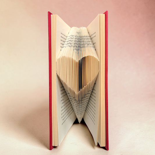 3D Folded Book Art Heart
