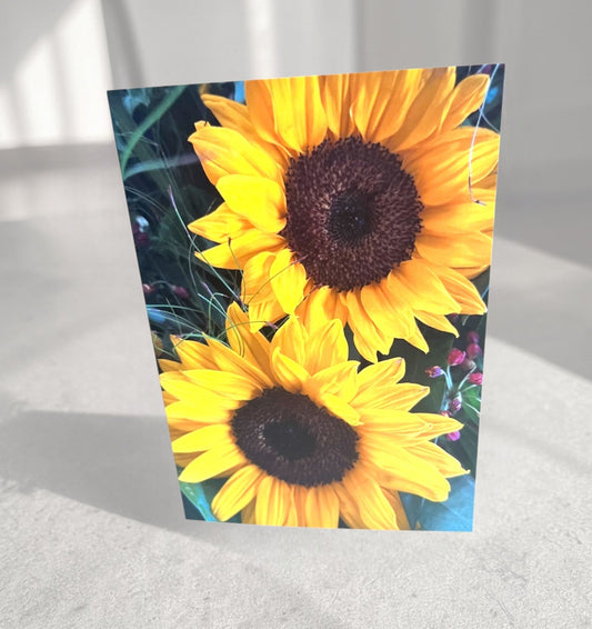 Sunflower greeting card