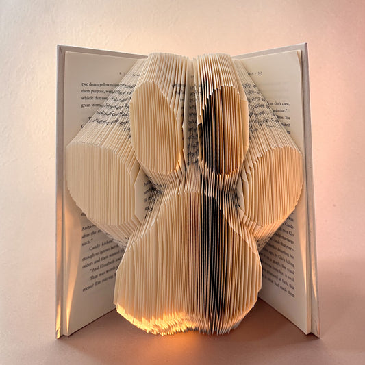 3D Folded Book Art Paw Print