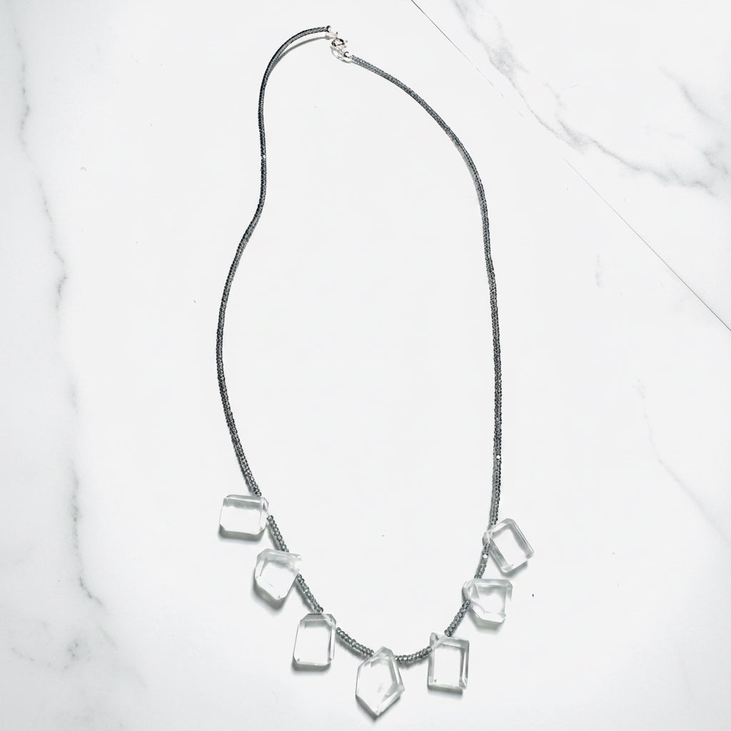 Geometric Gemstone Necklace/ Ice Necklace-Uni-T Janine Gerade