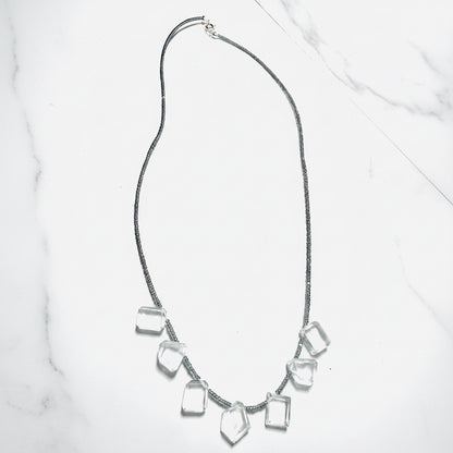 Geometric Gemstone Necklace/ Ice Necklace-Uni-T Janine Gerade