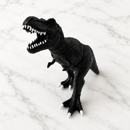 Up-cycled Black T-rex Dinosaur Planter