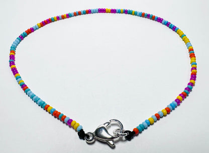 Summer Vibe Beaded Anklet/ Colorful Ankle*