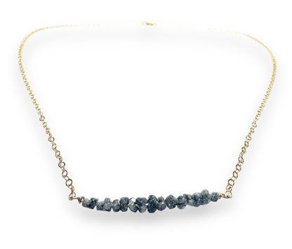 Rough Diamond Bead Necklace*