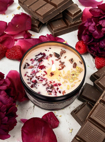 COCOA LUXE Chocolate Raspberry Candle