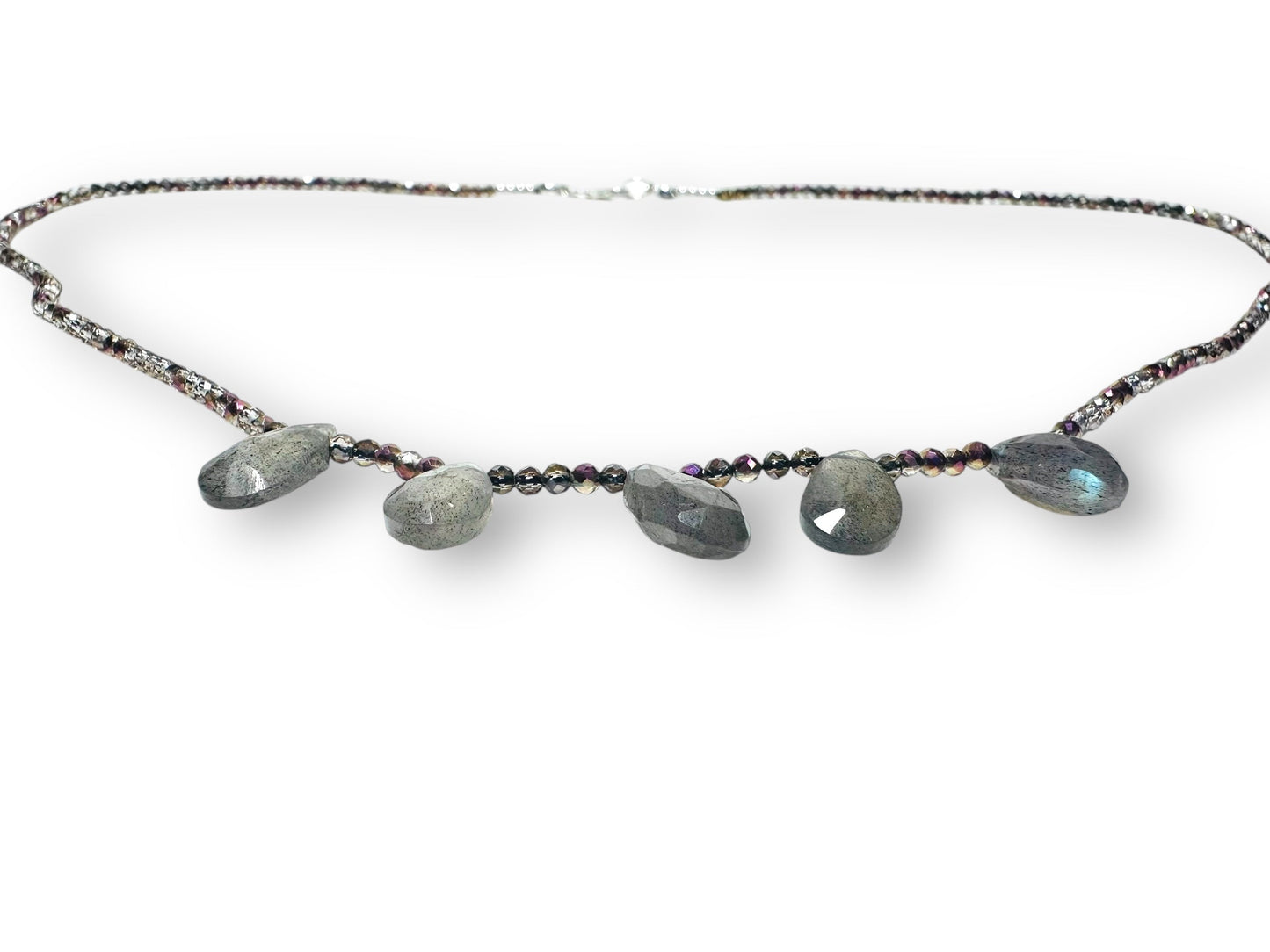 Crystal and Labradorite Necklace*