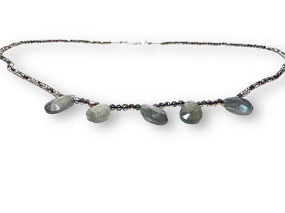 Crystal and Labradorite Necklace*