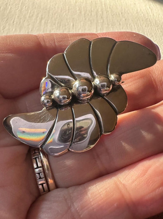 Navajo Artist B. Yazzle Sterling pin*