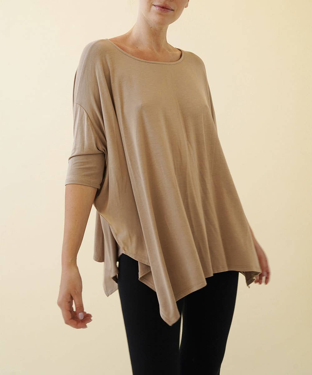 Bamboo Poncho Tunic Top