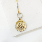 Bee charm Y necklace Janine Gerade