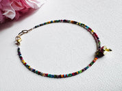 Beaded Anklet/ Mushroom Anklet- Adjustable Anklet*