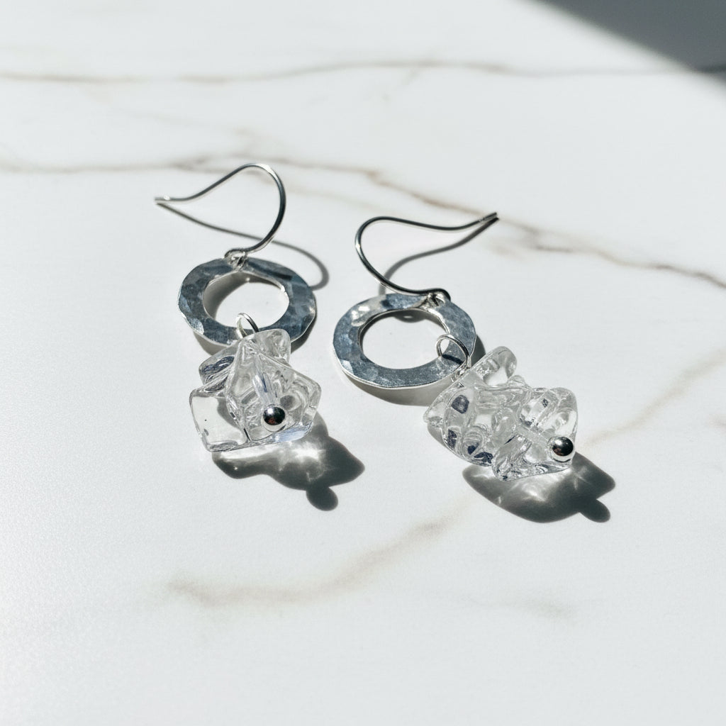 Gemstone Chip Earrings-Uni-T Janine Gerade