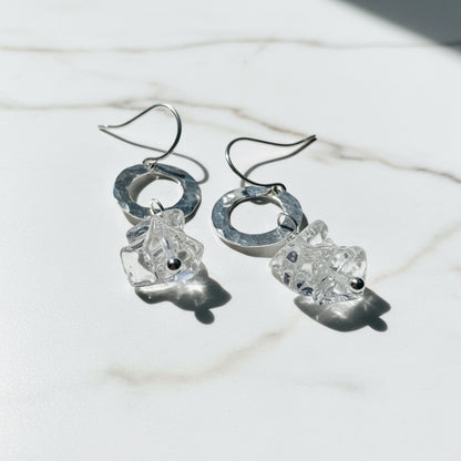 Gemstone Chip Earrings-Uni-T Janine Gerade