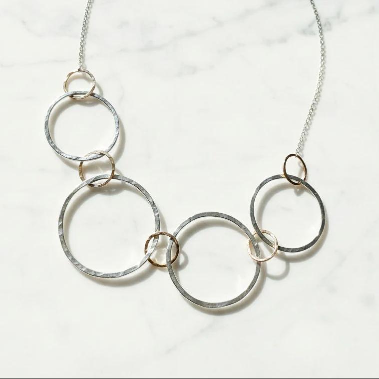 Circles Necklace/ Family Necklace/ Infinity Necklace-Uni-T Janine Gerade