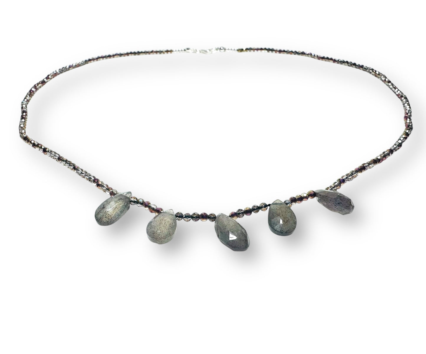 Crystal and Labradorite Necklace*