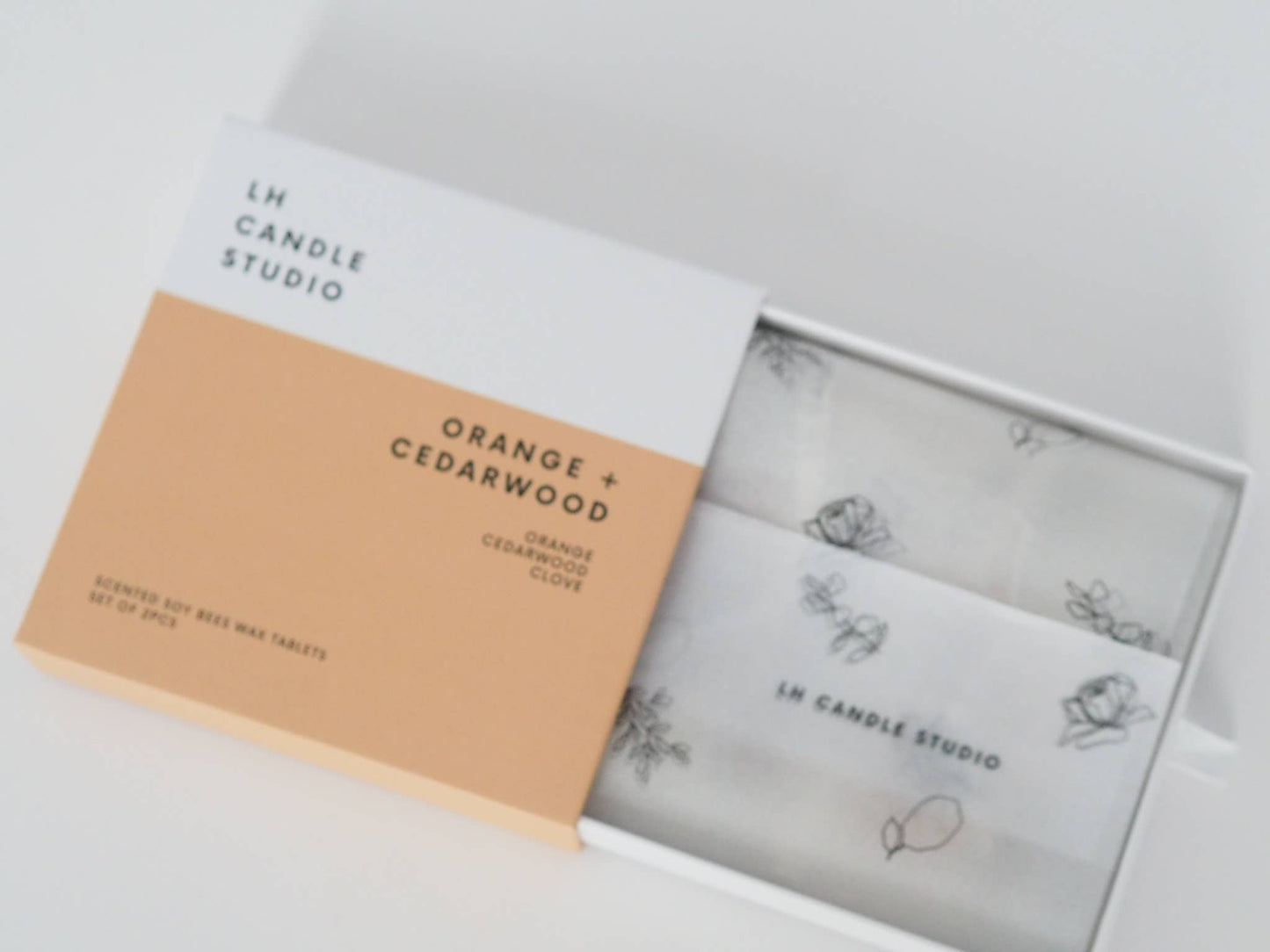 Closet wax bar freshener - Orange cedarwood