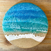 Ocean Wave Coaster Set (Set of 4) Sea Lion Studio