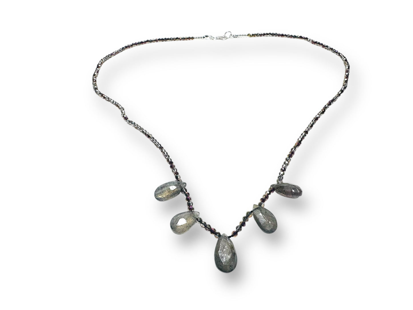 Crystal and Labradorite Necklace*