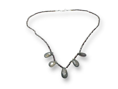Crystal and Labradorite Necklace*